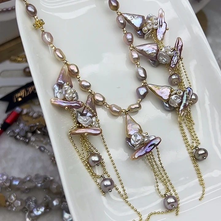 银S925镶嵌淡水珍珠耳饰