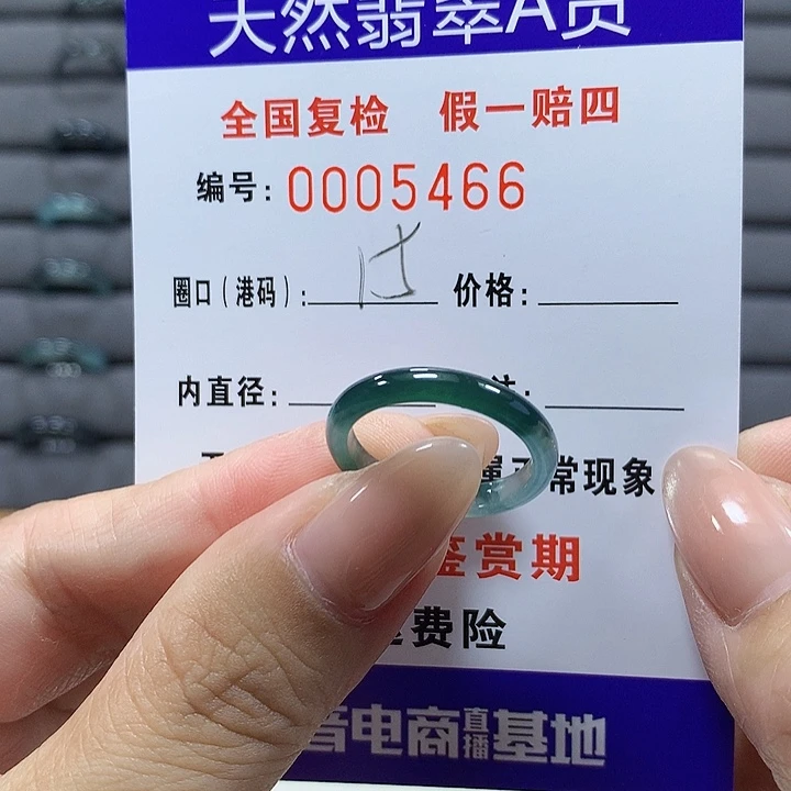 翡翠未镶嵌戒圈    5466