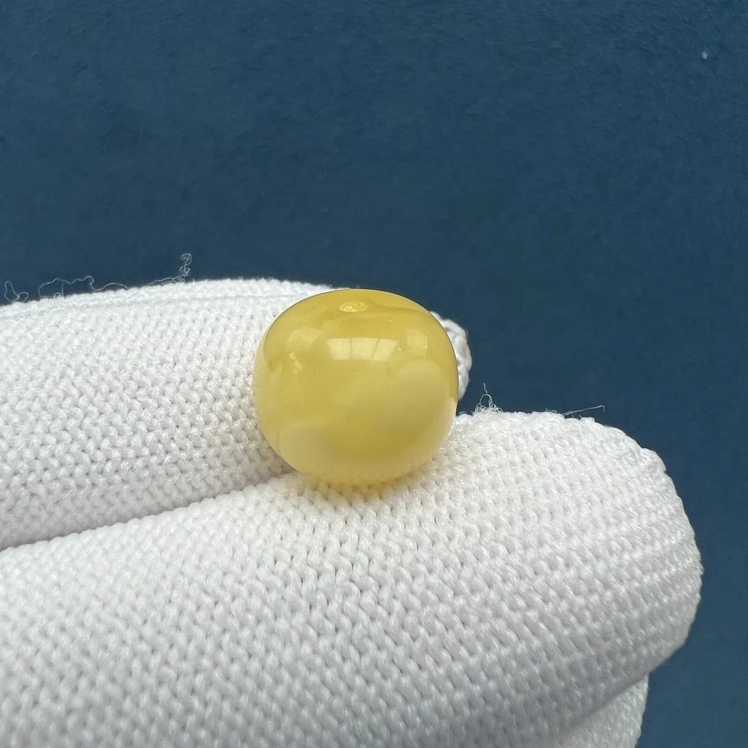 B9808天然原矿蜜蜡【微瑕】老型12*9.5mm支持复检假一罚十