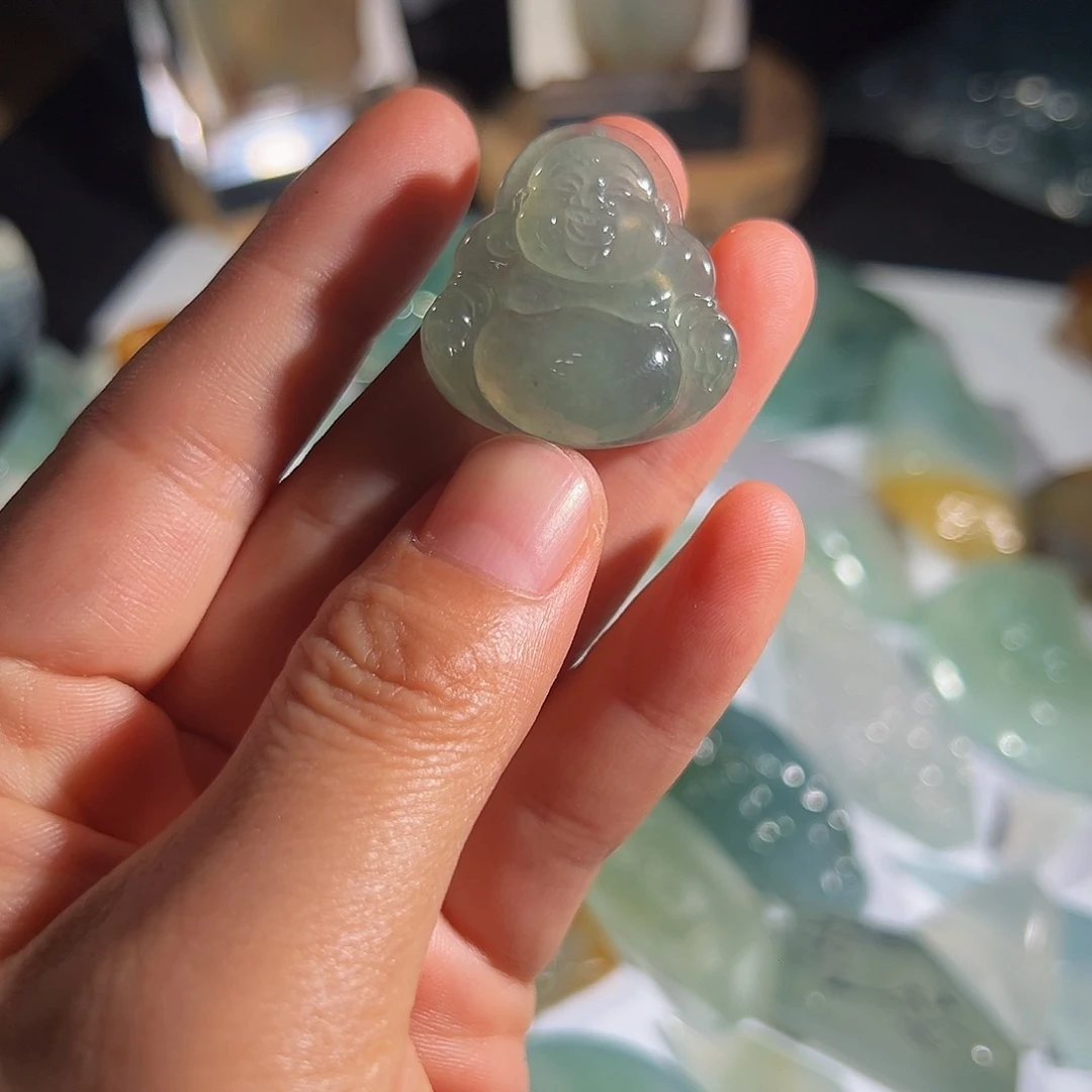 九***明未镶嵌定制翡翠天然缅甸A货翡翠