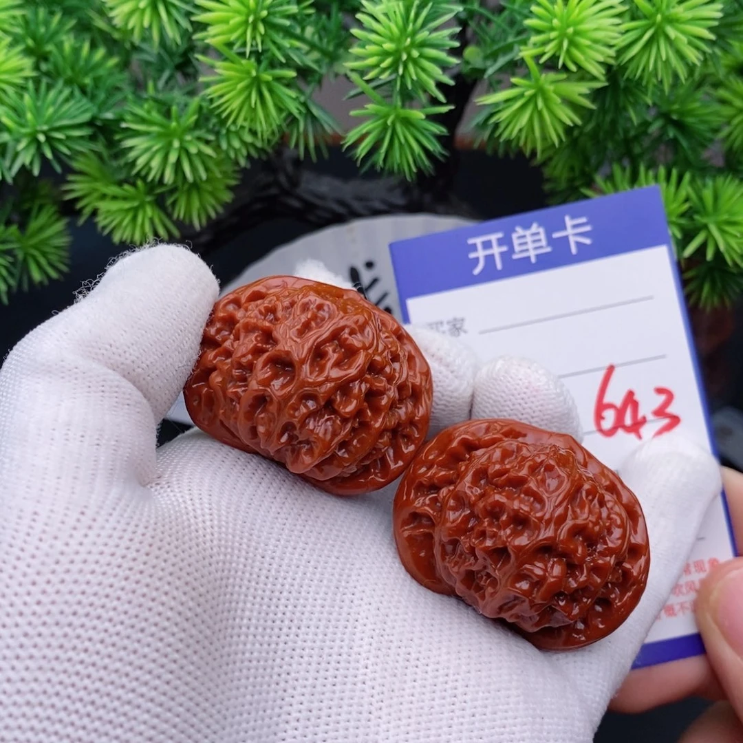 文玩核桃把件40宫灯643