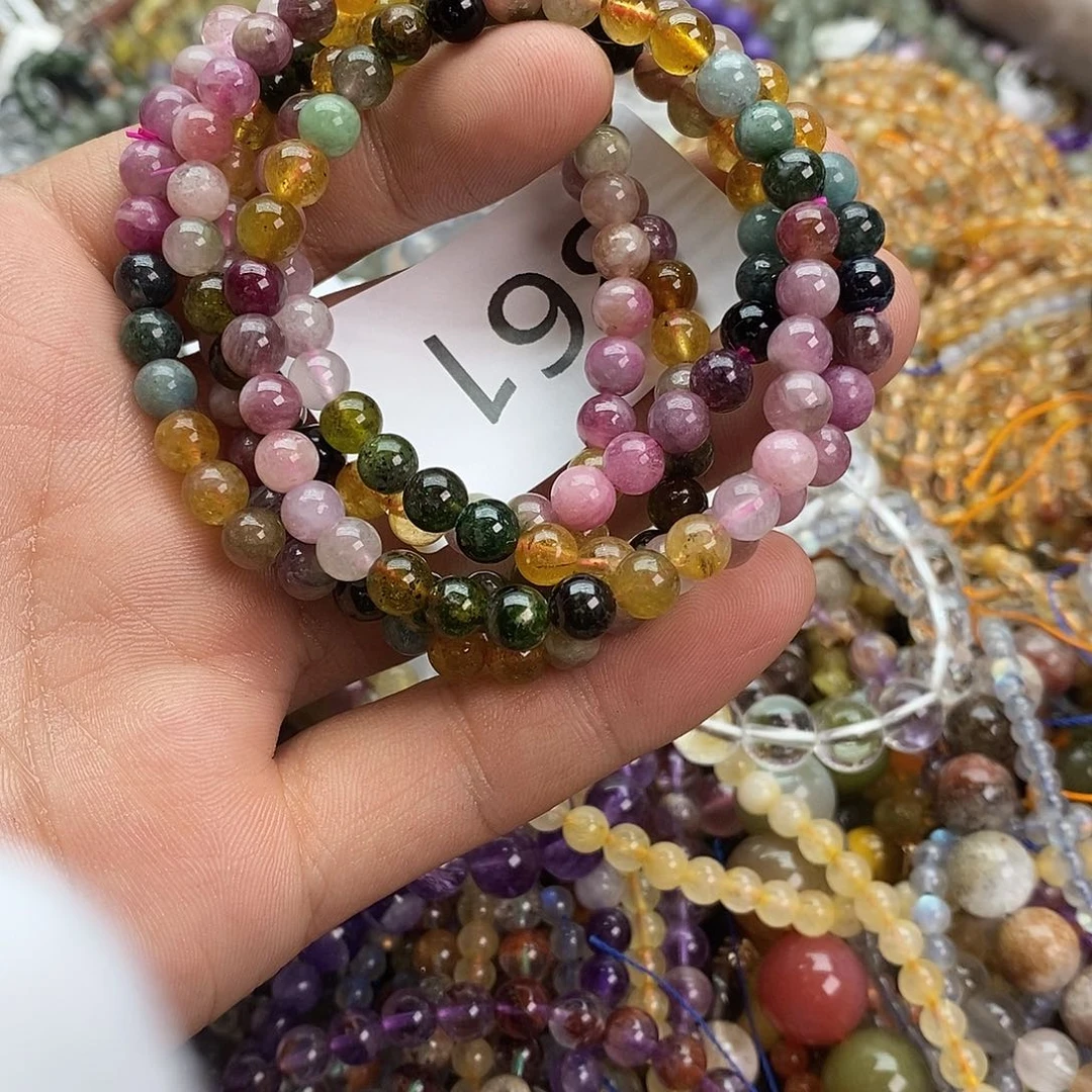 手链未镶嵌碧玺手链多样性发一条