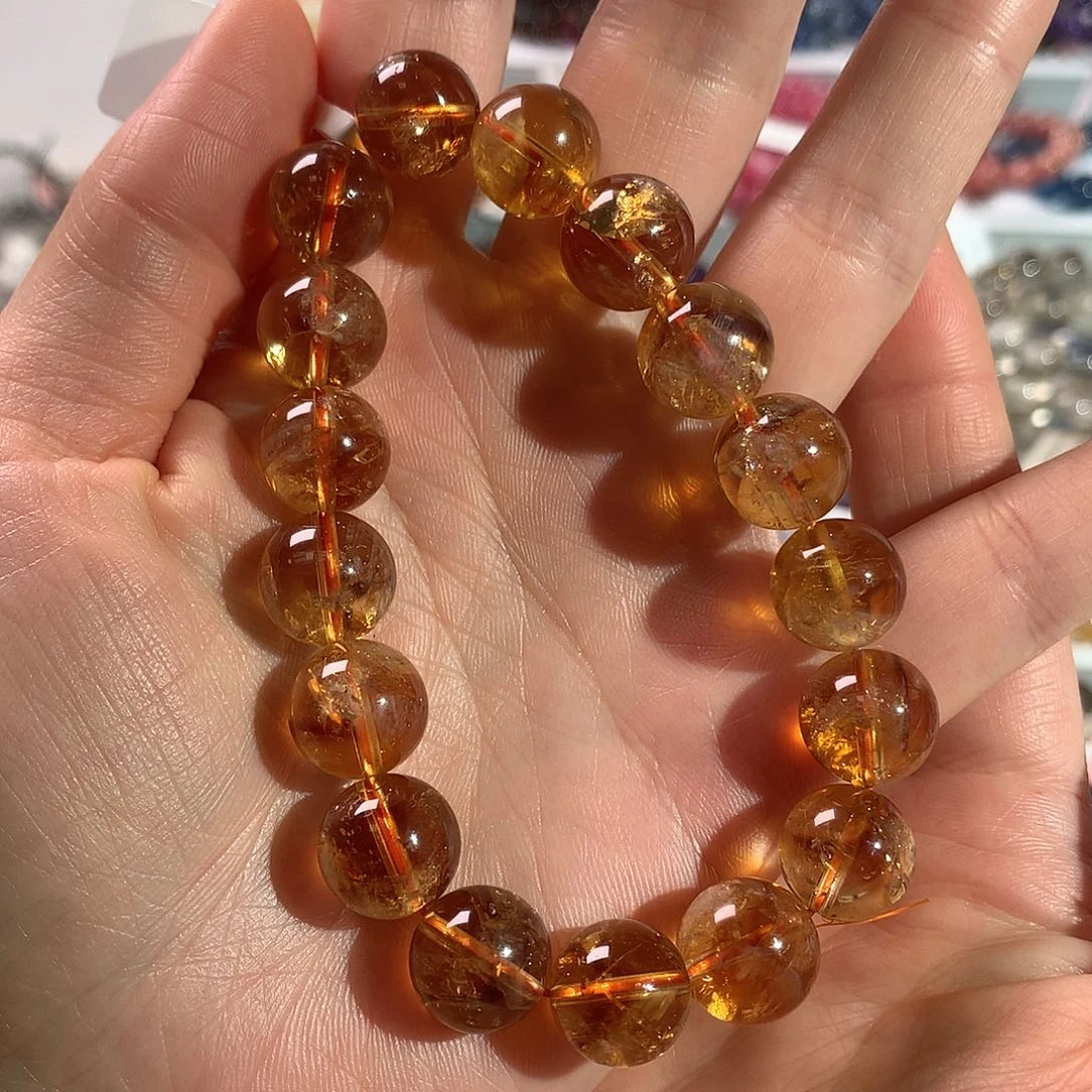 水晶手链未镶嵌?**w天然水晶