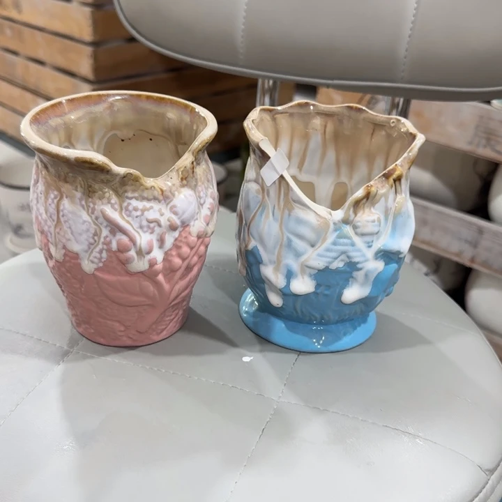 凑9米包邮，有孔，陶瓷花盆