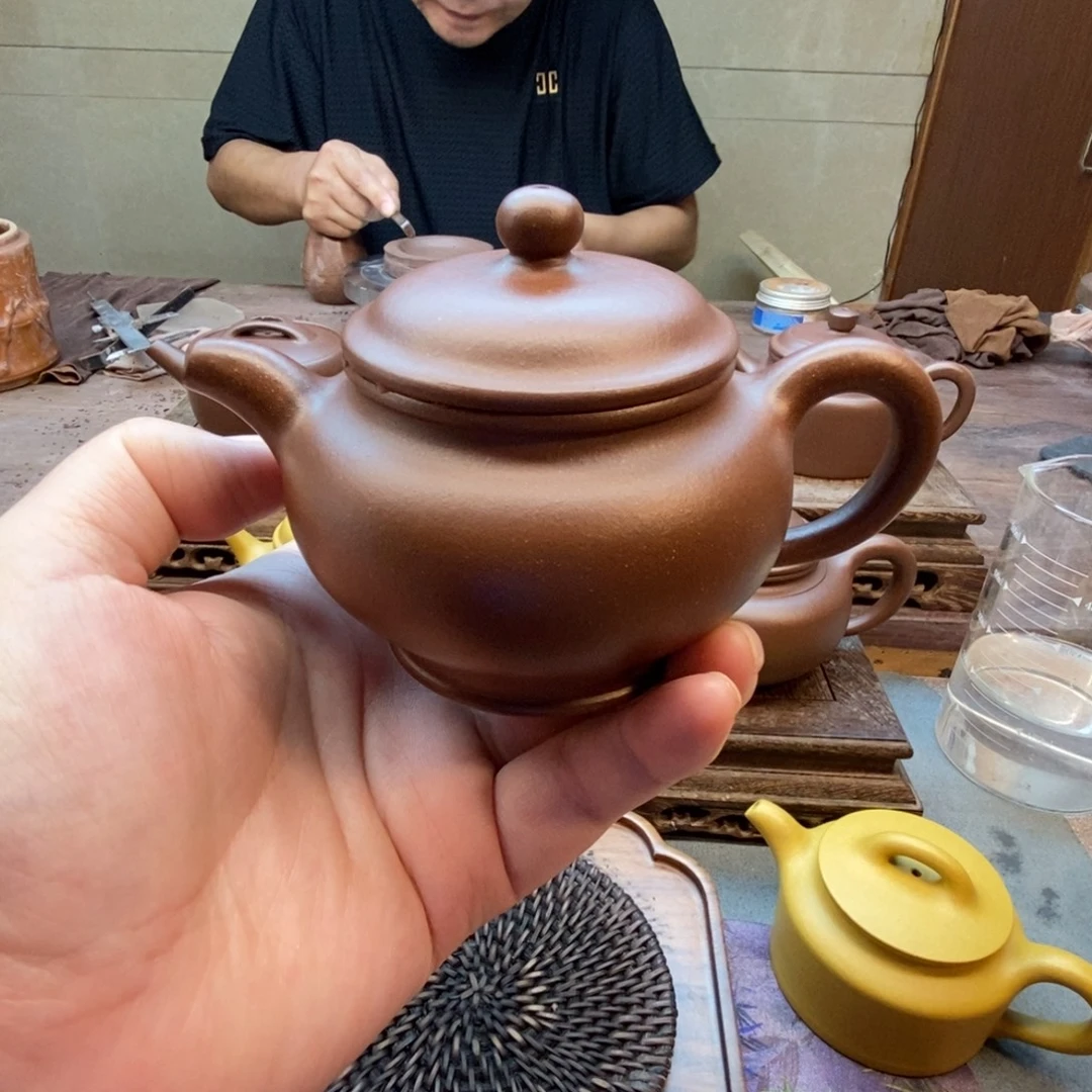 茶壶紫砂掇只壶（原矿底槽清150cc）