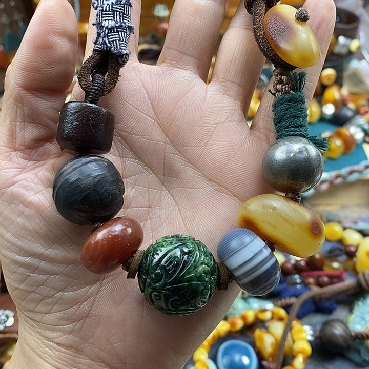 翡翠未镶嵌项链项链