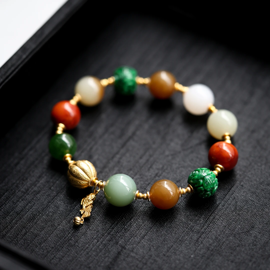 无束 | 珍藏级精品和田玉颗颗严选多宝手串