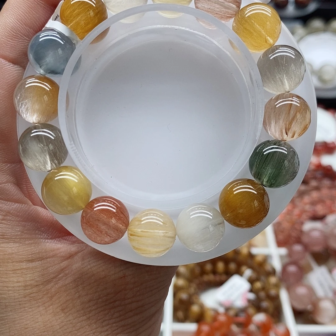 未镶嵌手链水晶兔毛