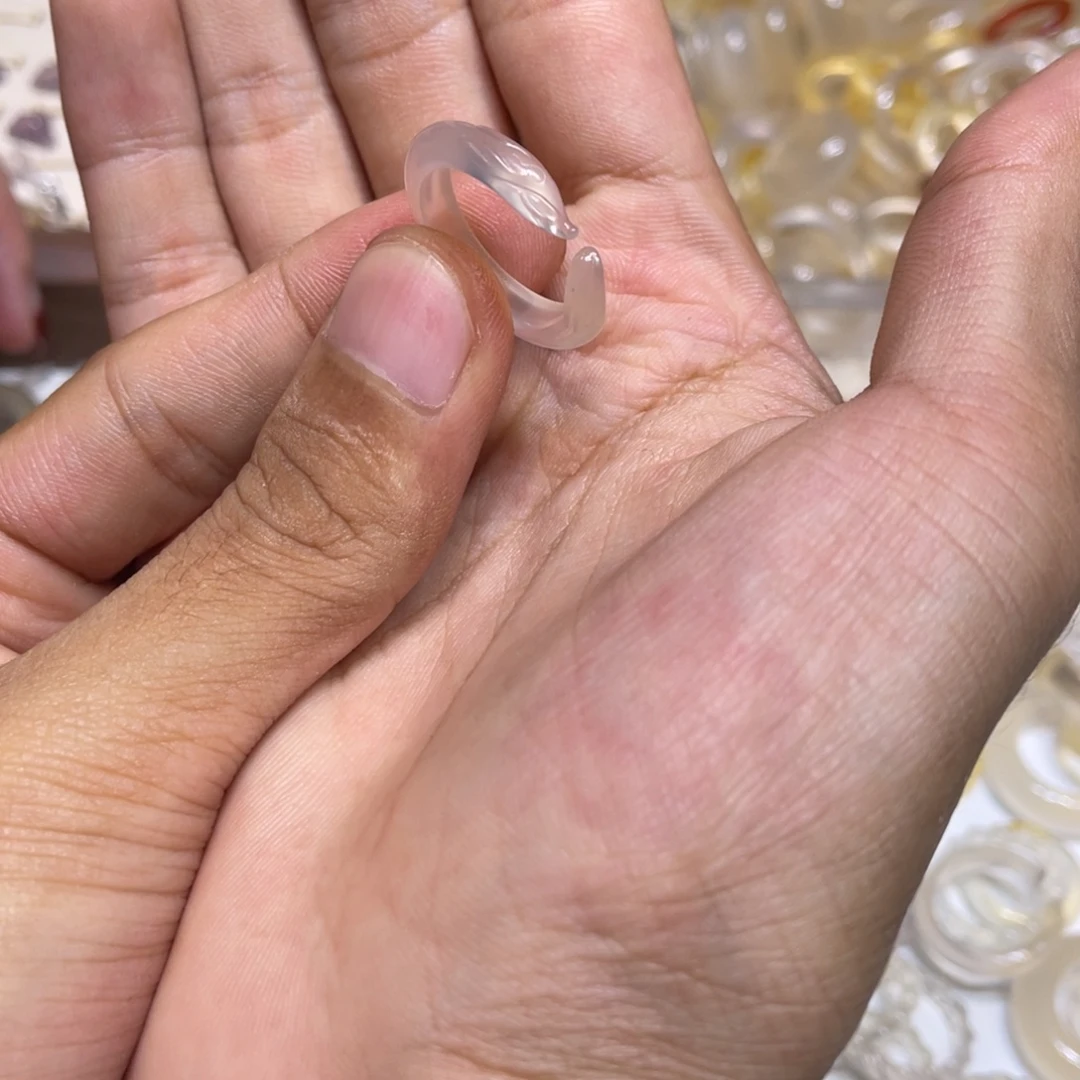 玛瑙/玉髓未镶嵌戒指27号港15