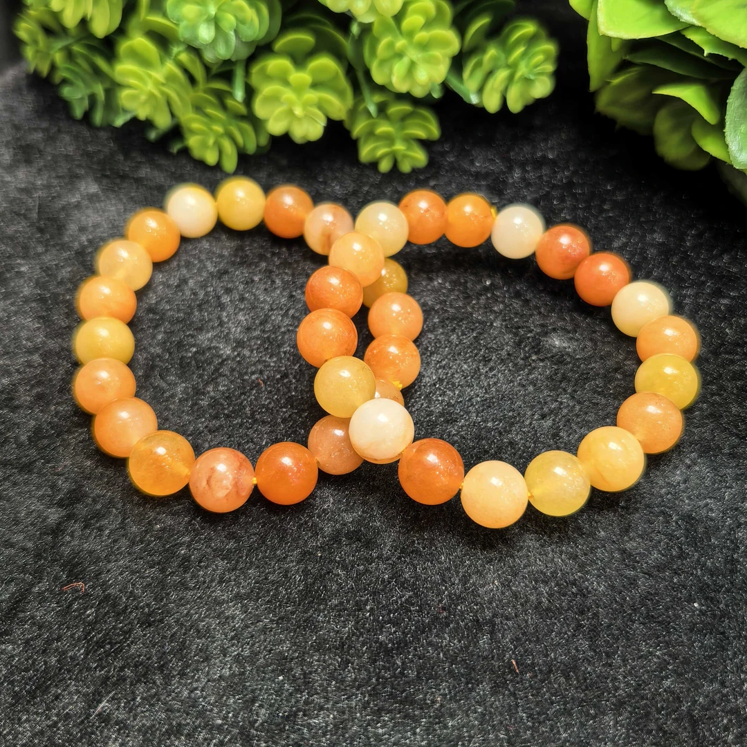 江德洋珠宝C11109赤焰苍穹之玉石英岩玉黄手串-多样性只发一件