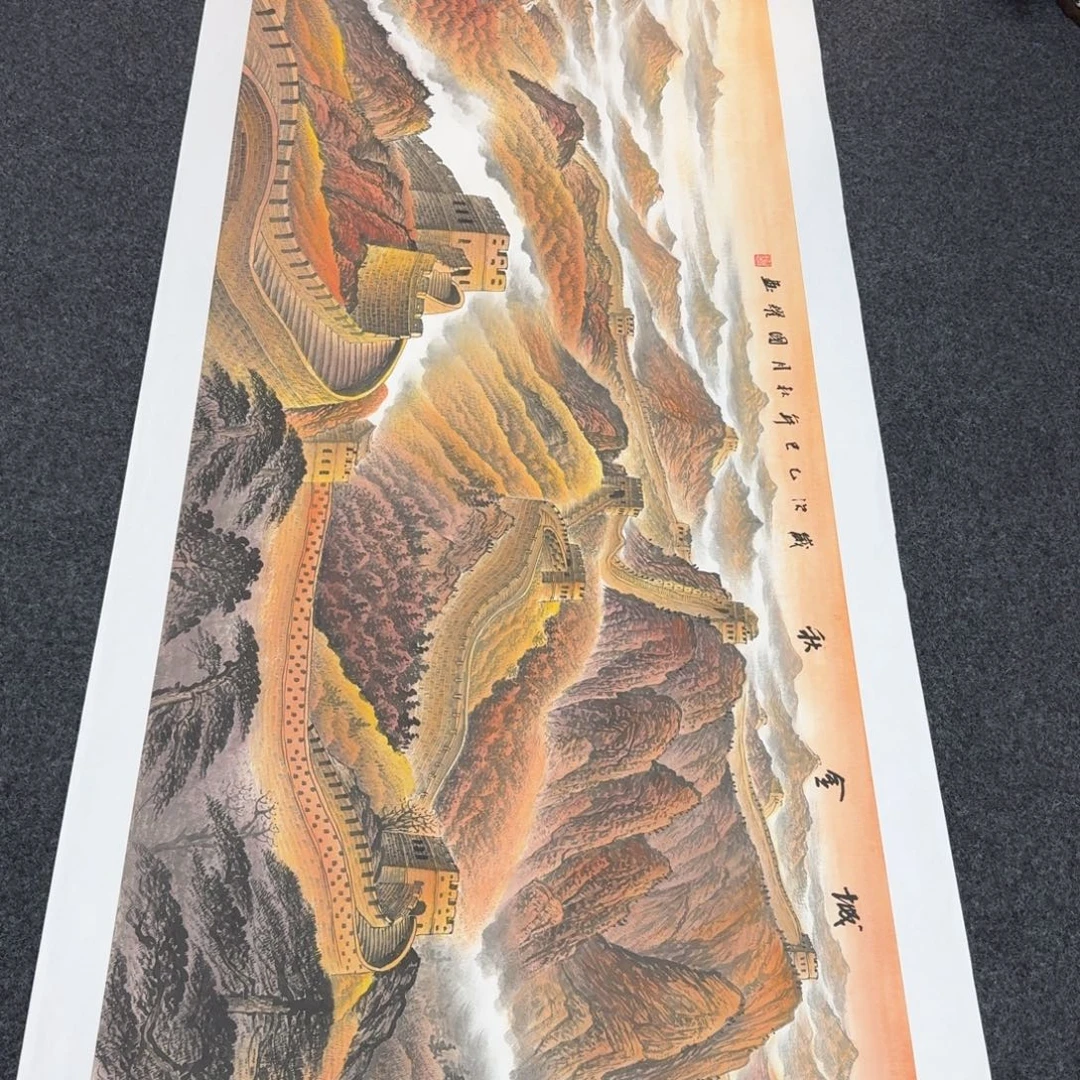 国画纯手绘山水花鸟作品