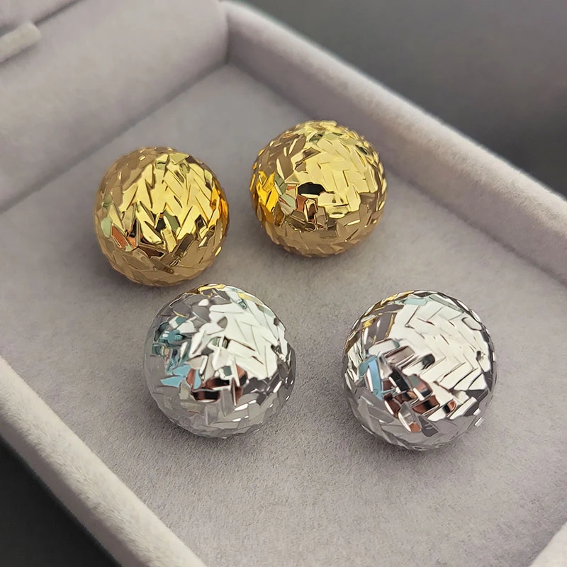 铜合金耳饰 灿若星辰球形耳饰简约i独特气质轻奢耳钉欧美夸张造型