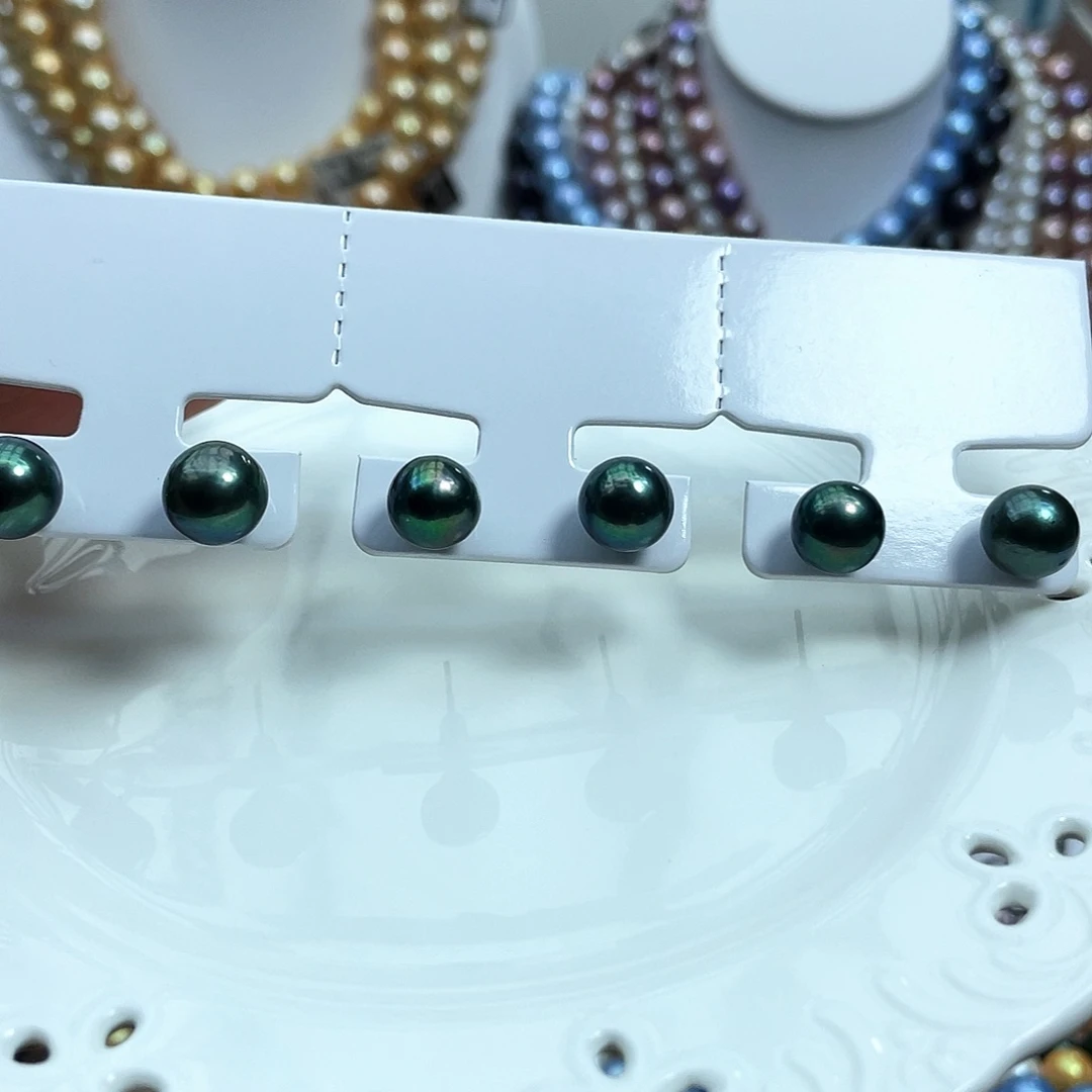 淡水珍珠耳饰银S925镶嵌