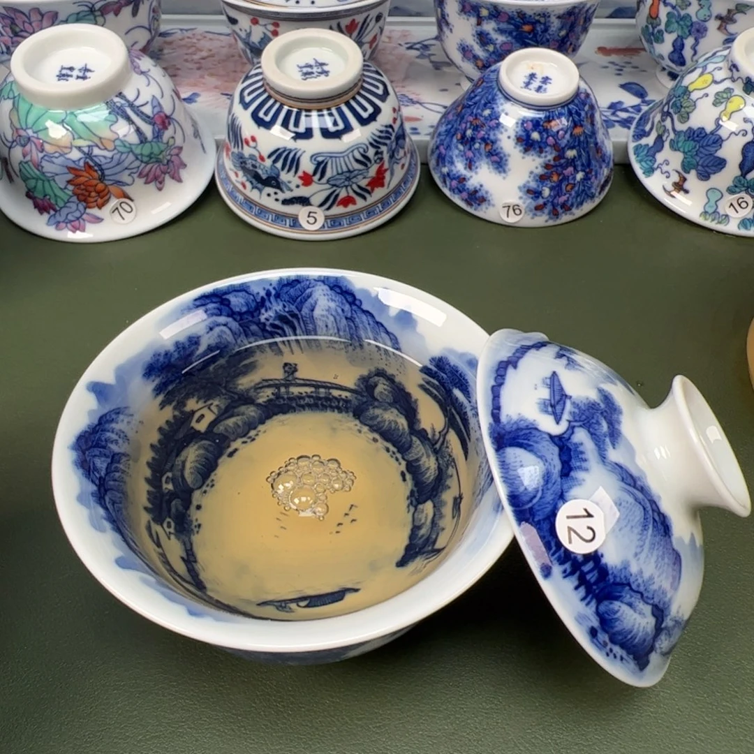 陶瓷景德镇纯手工纯手绘茶具木木12