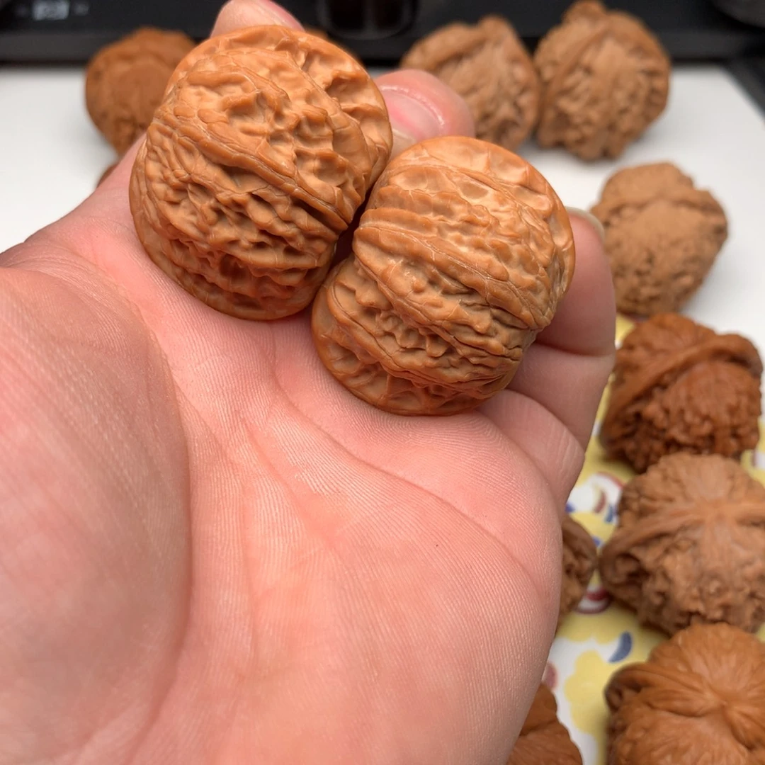 文玩核桃把件可*啊磨盘41