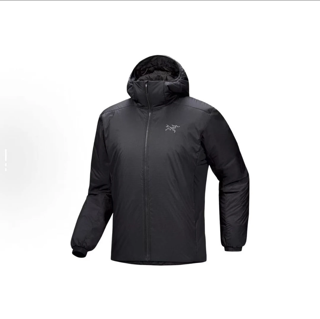 【黑色连帽】始祖鸟 ATOM SV Coreloft刺绣保暖防水连帽棉服