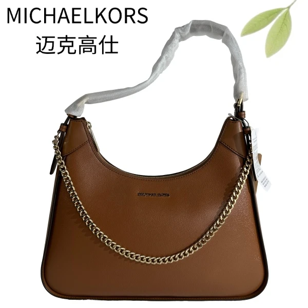 99新 MICHAEL KORS/迈克高仕 95新 焦糖单肩包G25105644底长36X21