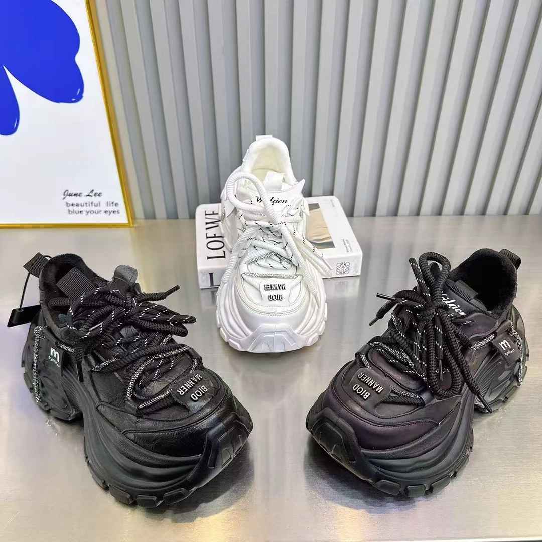 唐小肉潮搭老爹鞋舒服百搭潮流厚底韩版异形底008-6