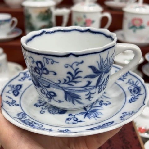 醴陵高温老仓瓷釉下200毫升微瑕