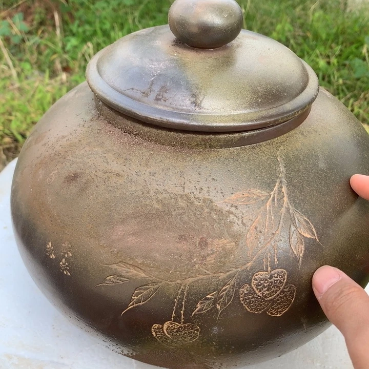 钦州坭兴陶茶叶罐24