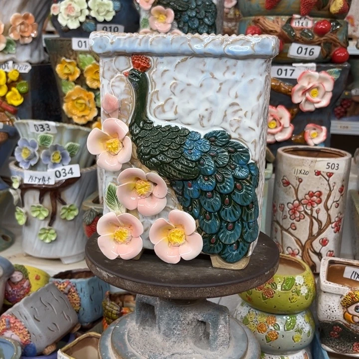 紫砂花盆粗陶材质多肉花盆