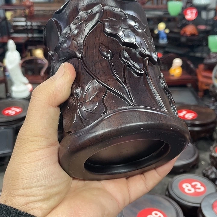 手工艺品琉璃红木底座工艺品