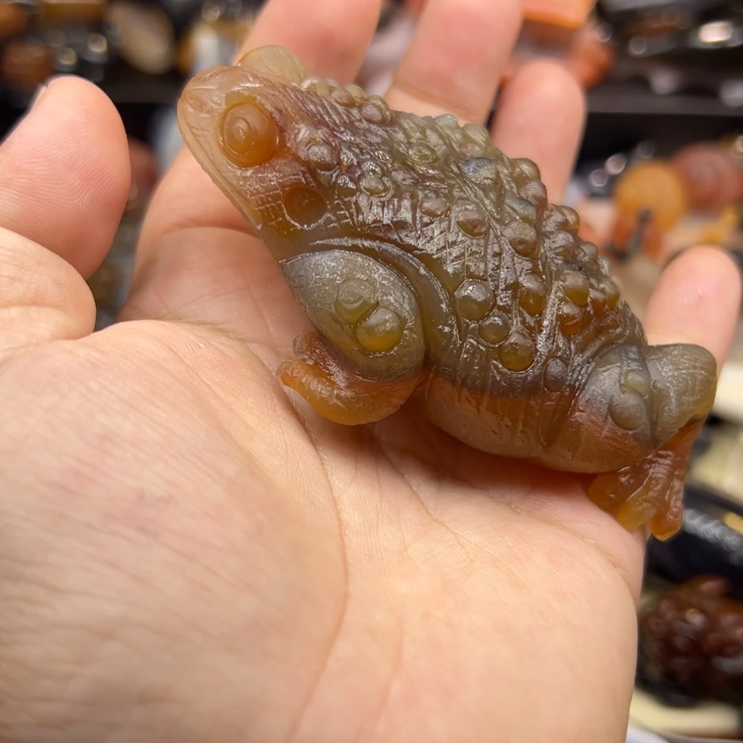 葛***文玛瑙/玉髓未镶嵌摆件