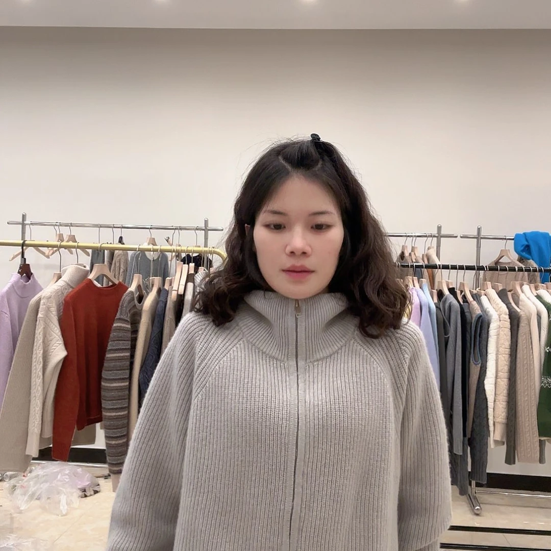 山羊绒元宝针加厚