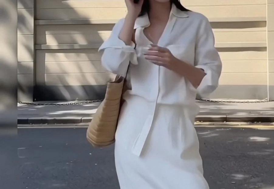 香香老板娘定制百搭翻领衬衫#99694