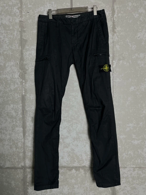 未使用 STONE ISLAND 32*1/Stone island石头岛水洗黑长裤/09884
