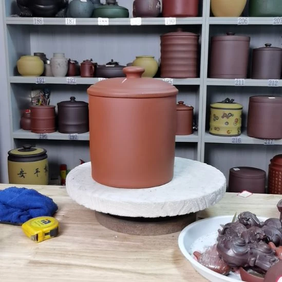 茶叶罐紫砂正品小罐一斤装清水红泥素面不退不换1