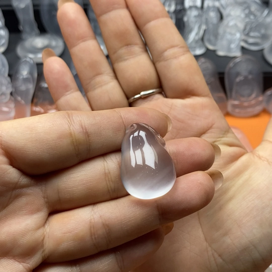 婉***儿石英质玉未镶嵌吊坠(不含链)