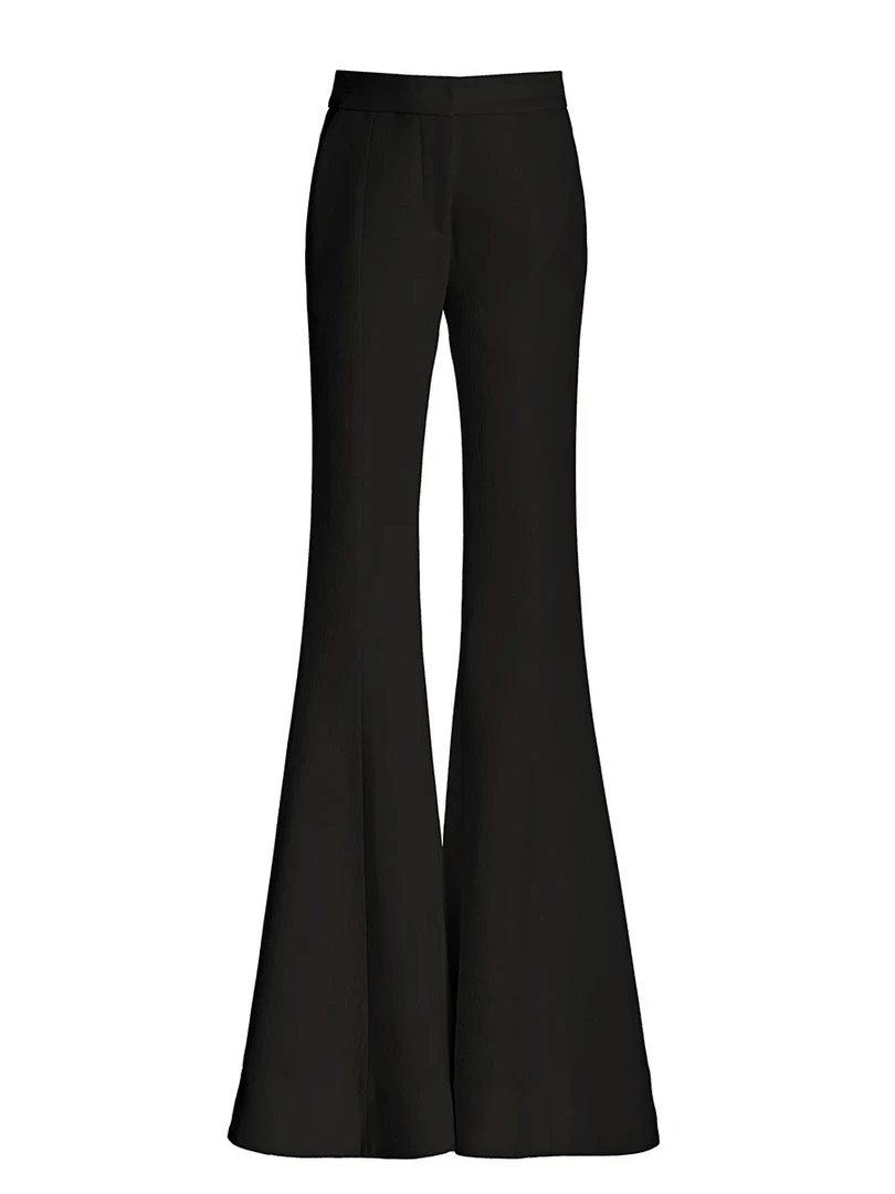 优选头家微喇裤女春秋高腰垂感休闲高个子加长拖地马蹄裤9263