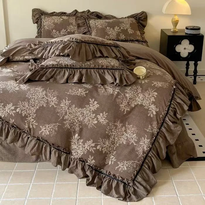 【贵妃专属】水洗亚麻高端四件套