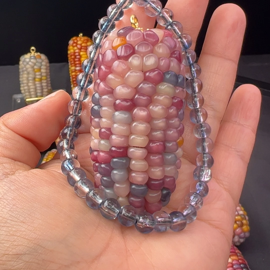 N***格铜合金七彩文玩玉米