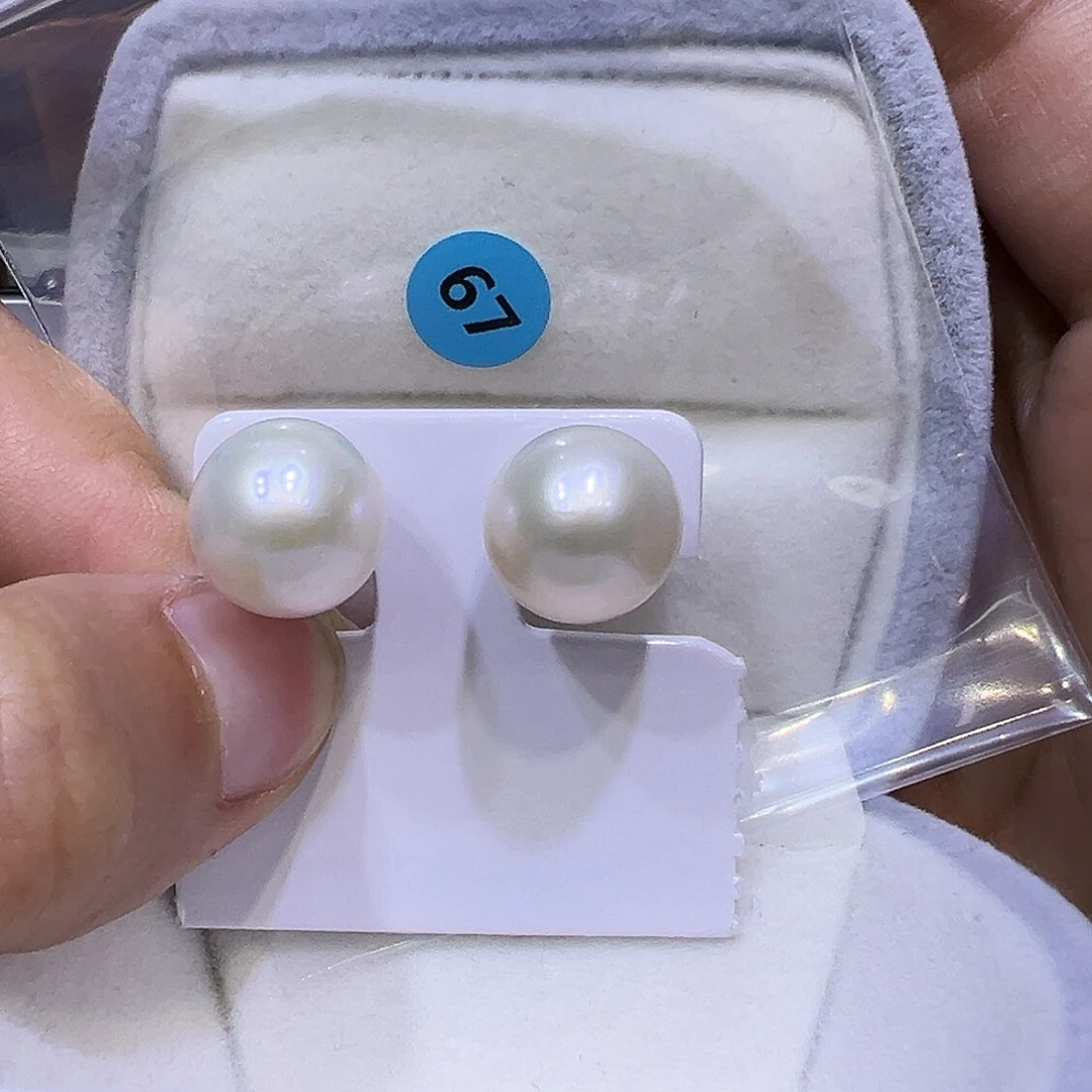 耳饰淡水珍珠银S925镶嵌