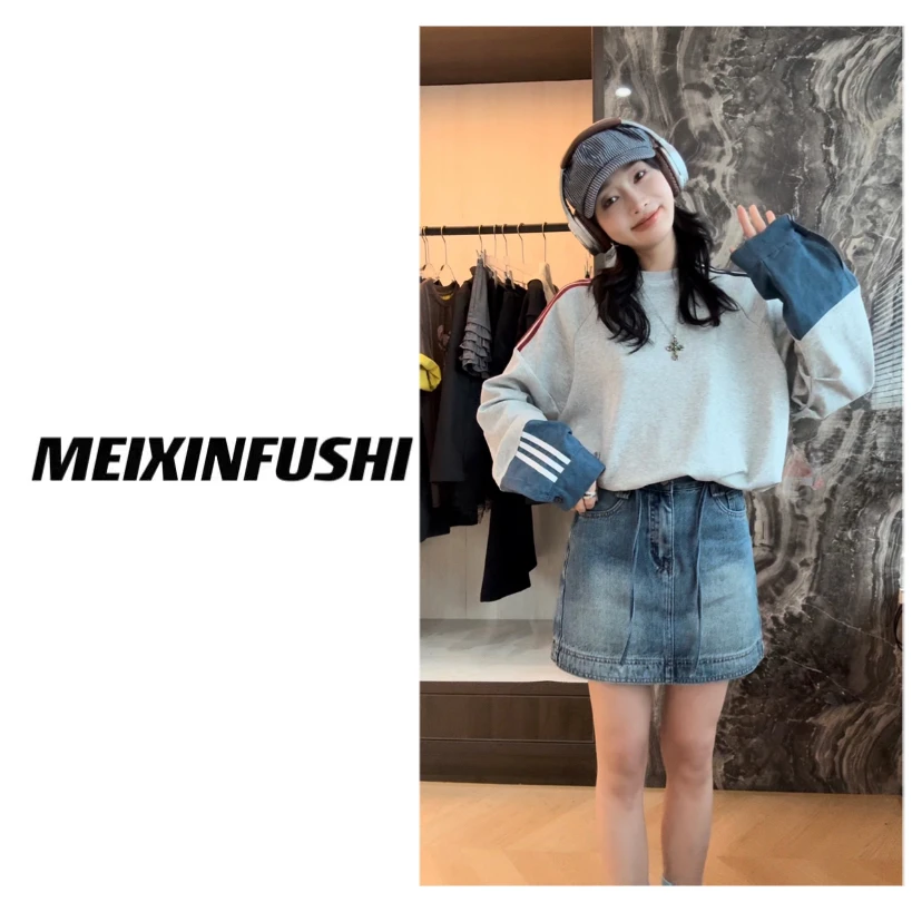 【Mei Xin】领口不规则设计卫衣/6018/D