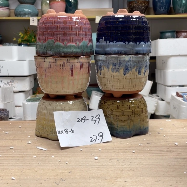 紫砂花盆多肉花盆微瑕39