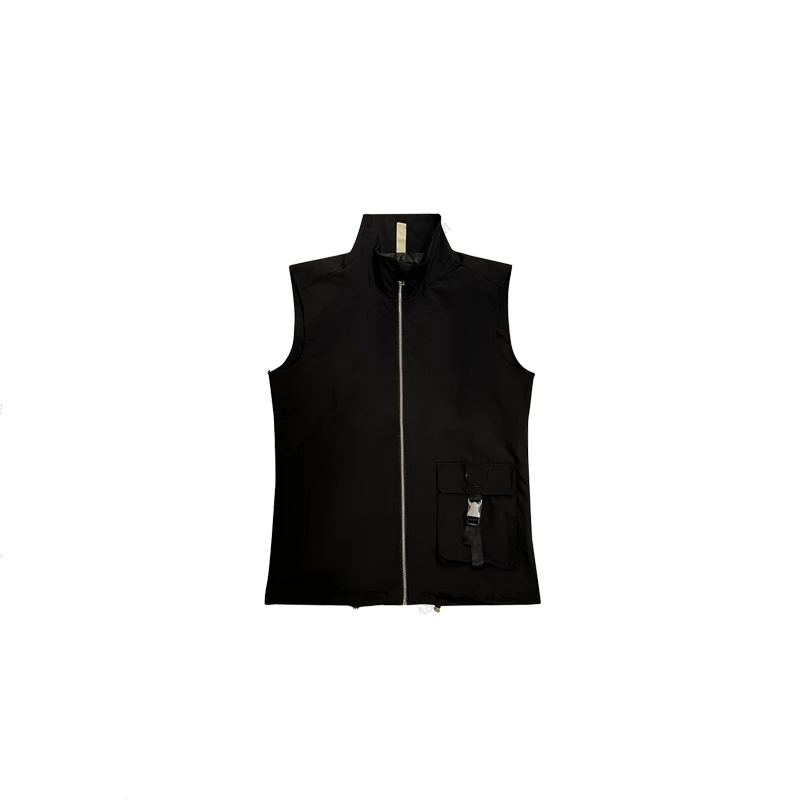 2024新款黑色外套时尚纯色潮流新款马夹 G34024