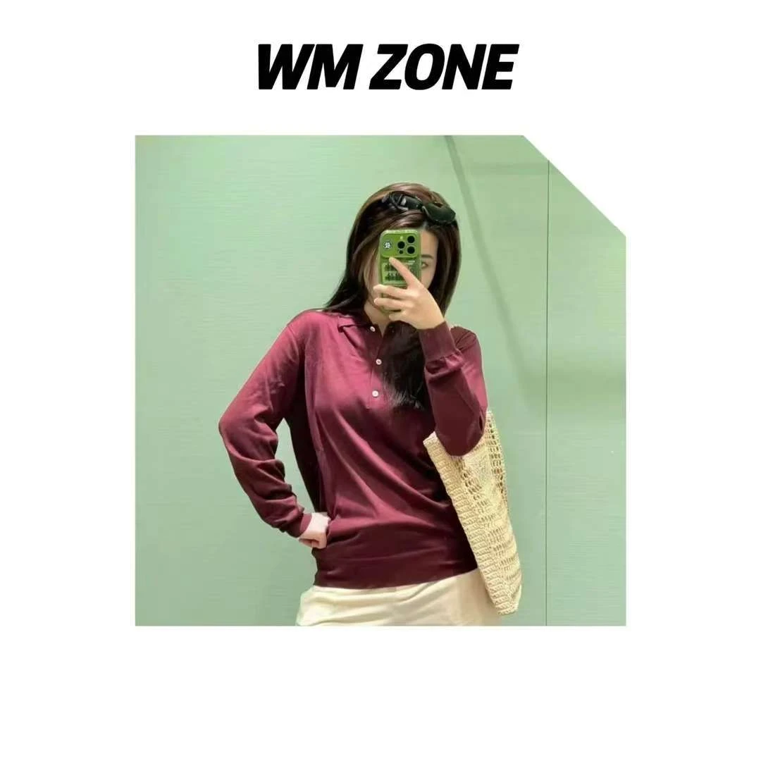 虎儿 4-2442 气质刺绣polo领上衣