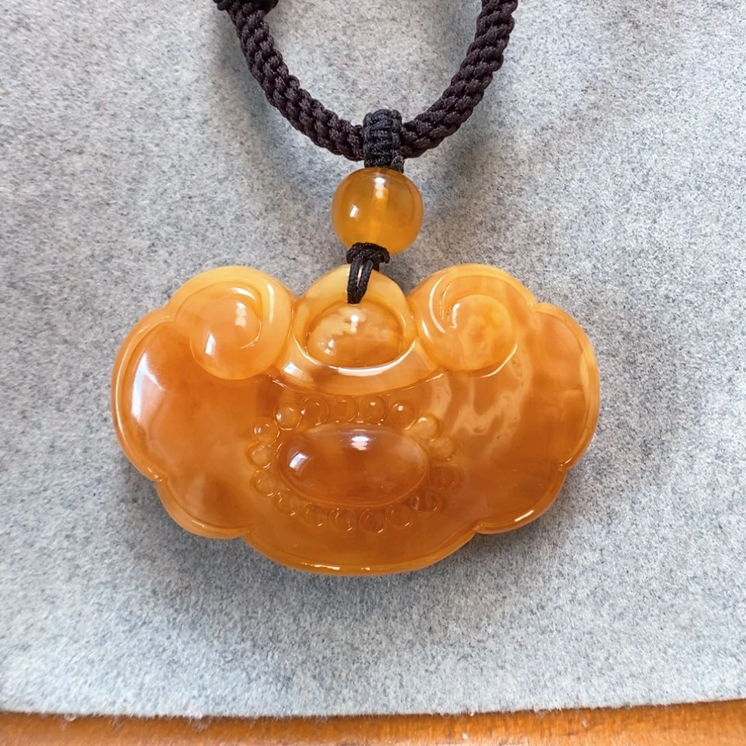 未镶嵌项链蜜蜡蜜蜡吊坠