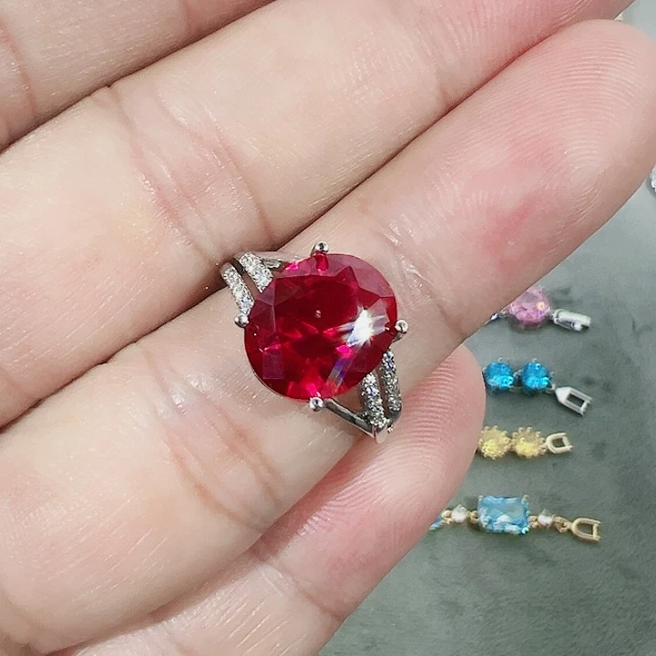 钨金无红宝蓝宝满钻镶嵌大宝贝