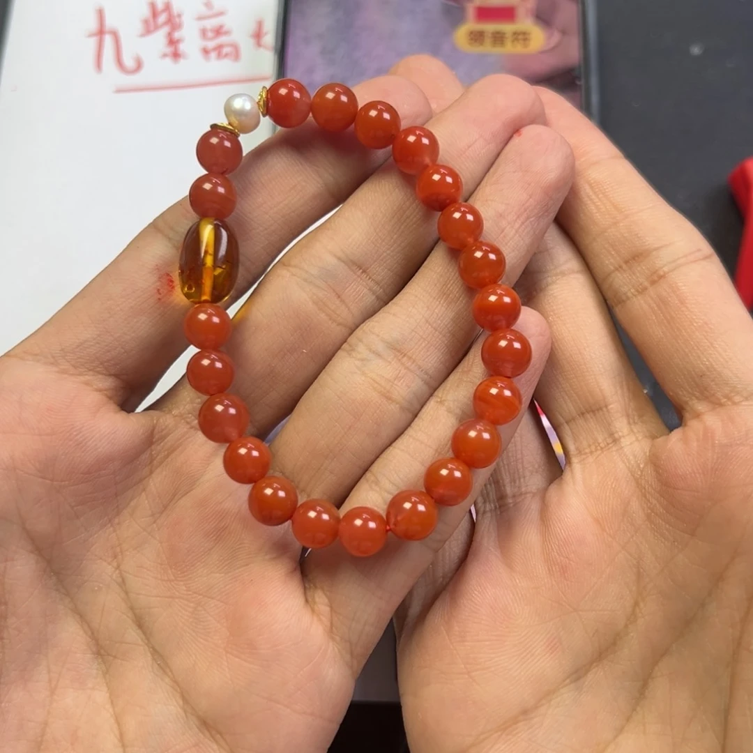 颈饰未镶嵌南红玛瑙多样性南红高端手串卡8