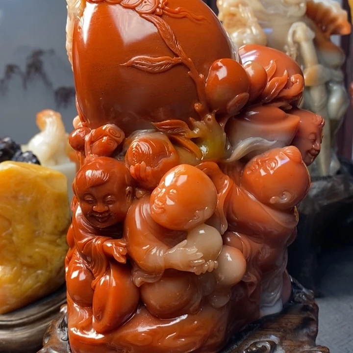 小***光寿山石印石寿山石雕刻