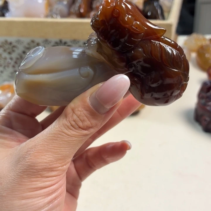 玛瑙/玉髓未镶嵌吊坠(不含链)