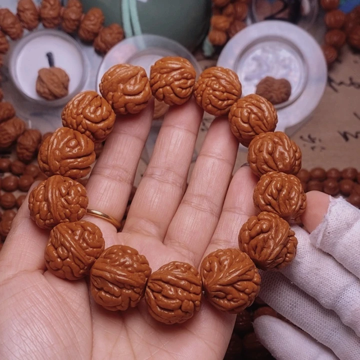 手串文玩核桃龙纹桃核