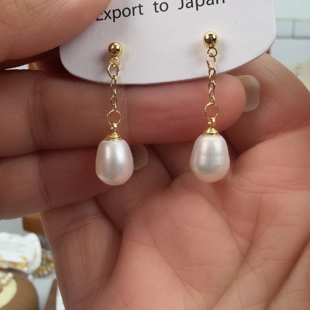 未镶嵌淡水珍珠耳饰