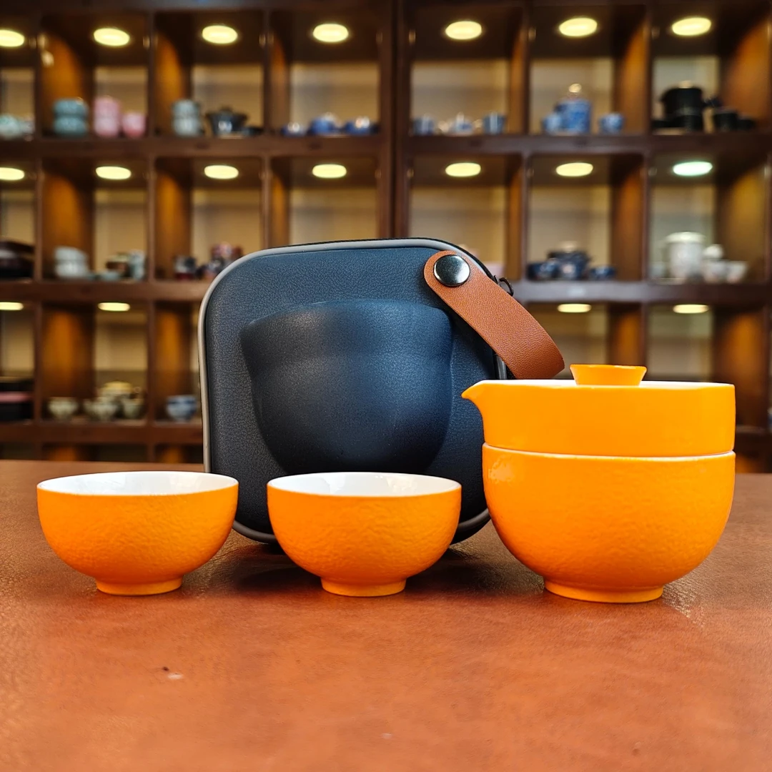 大吉大利旅行茶具一壶三杯1232