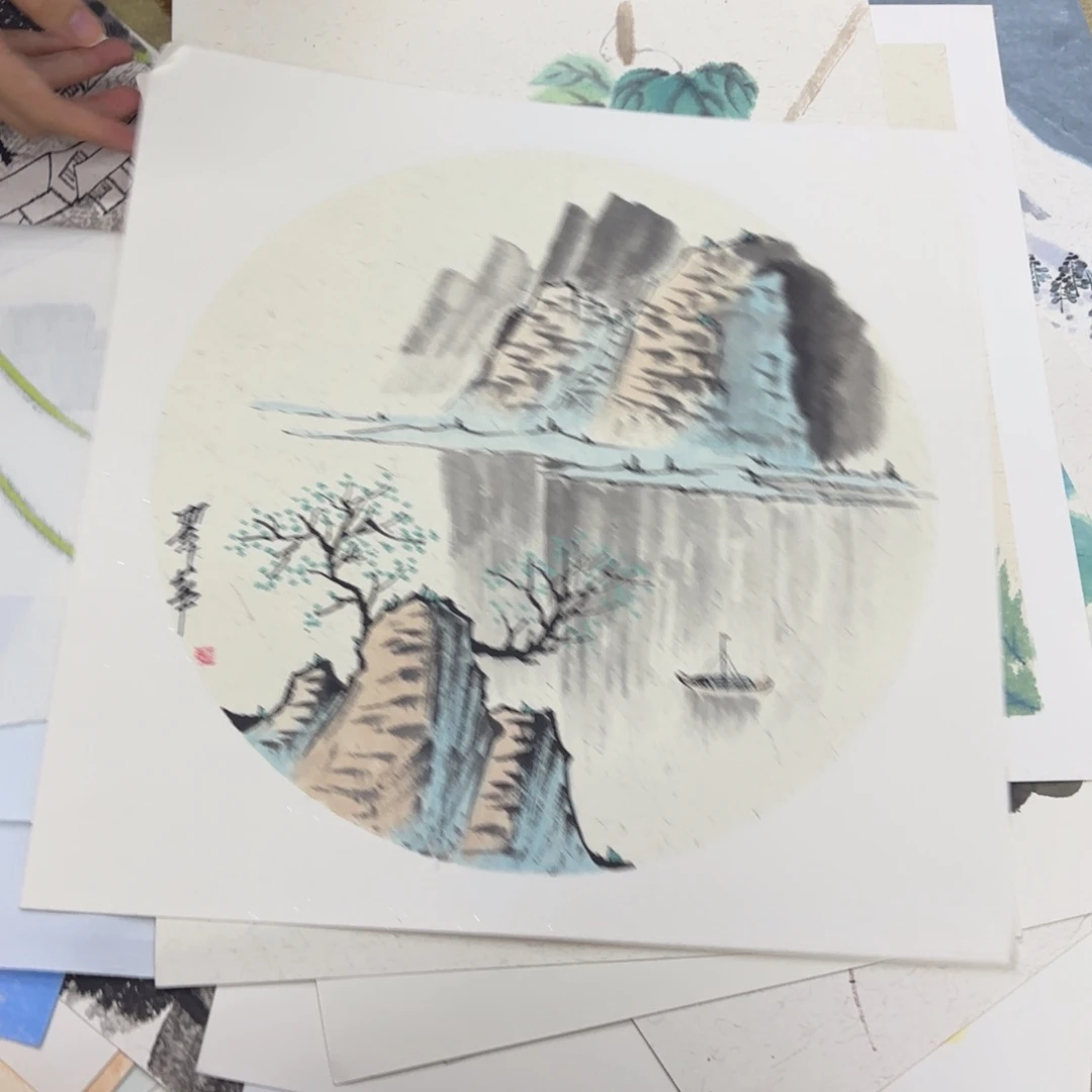国画38@38卡纸作品艺
