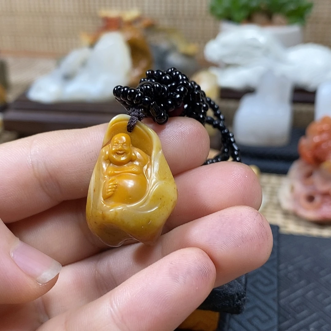 寿山石印石田黄石银包金